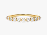 Gold diamond band ring, fine jewelry, elegant design