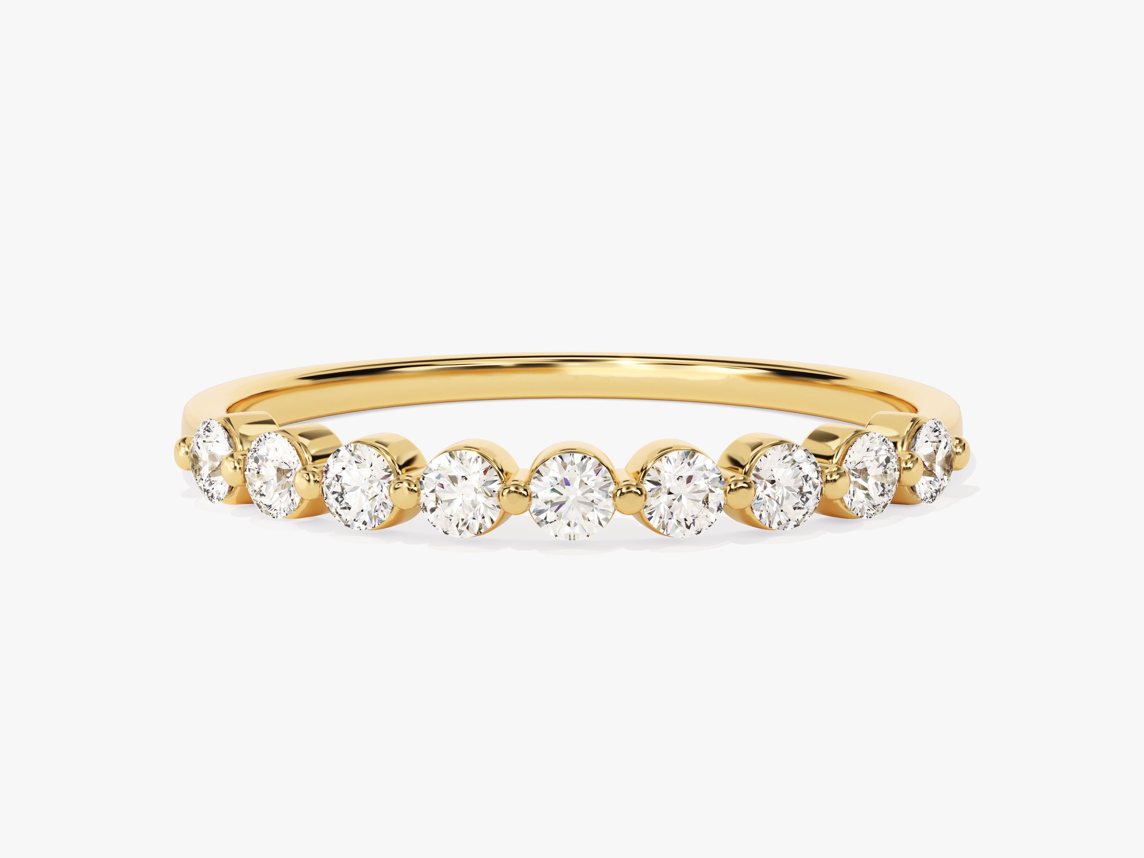 Gold diamond band ring, fine jewelry, elegant design