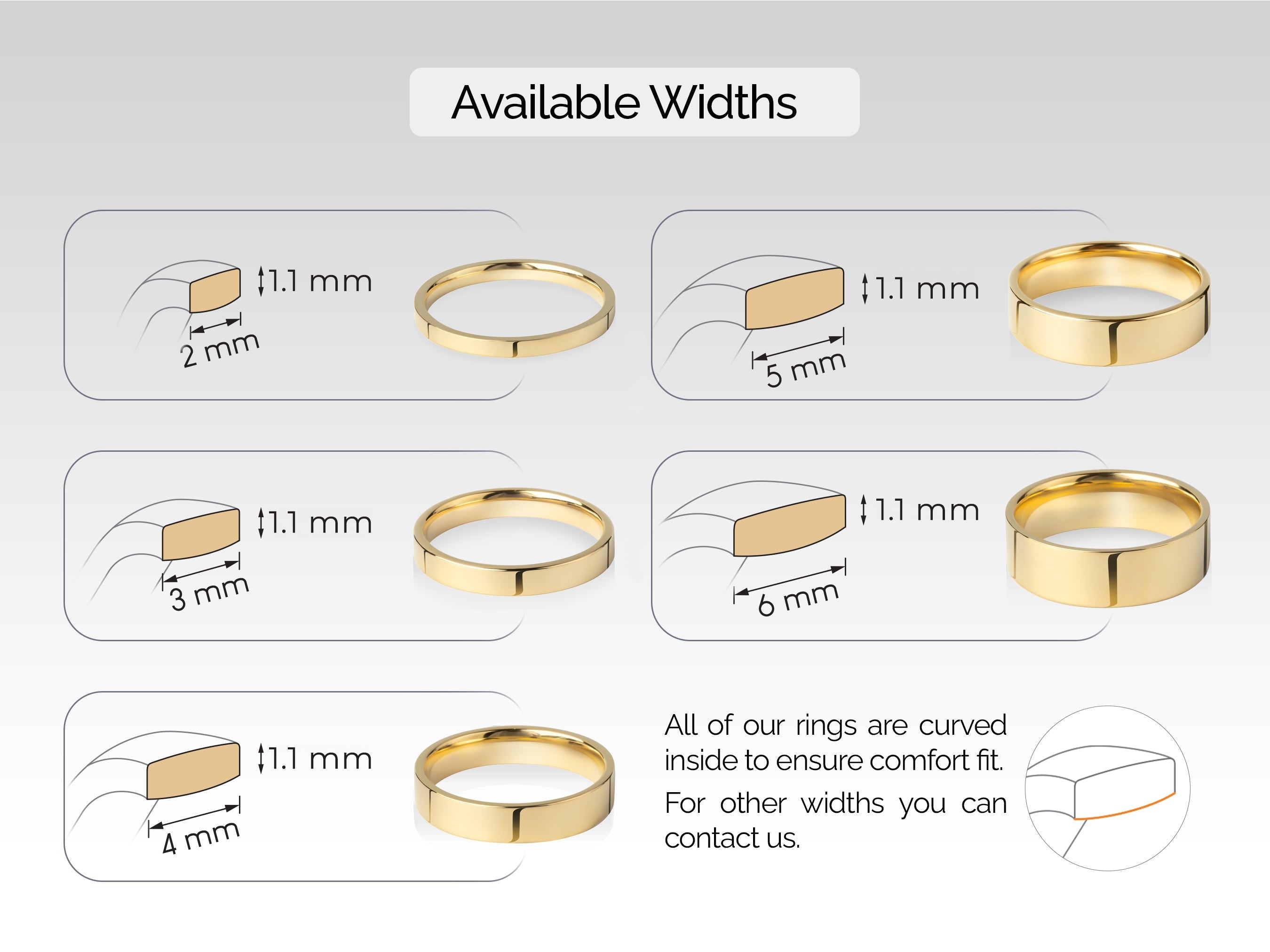 3mm Classic Flat Wedding Band