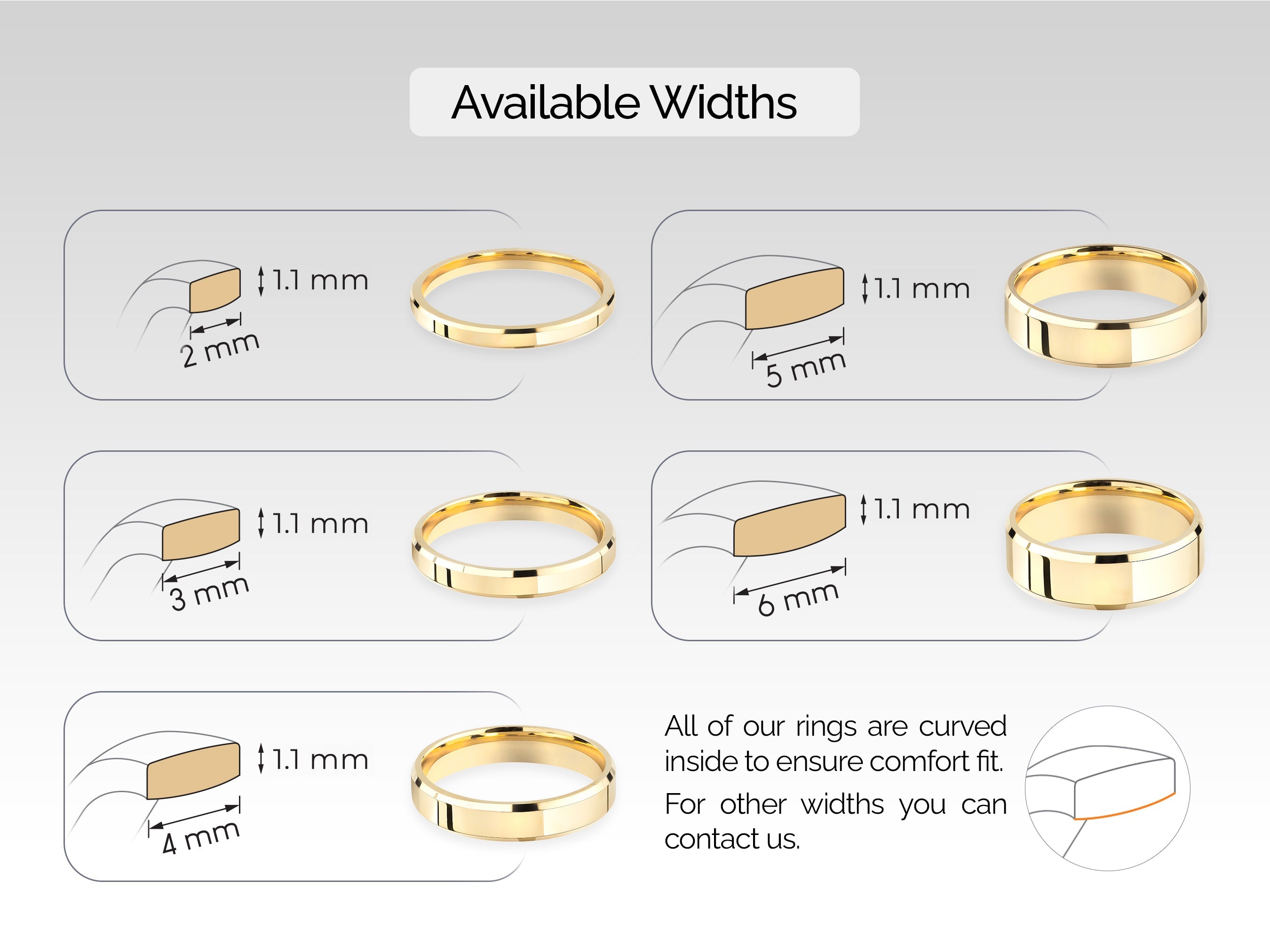 5mm Beveled Edge Wedding Band