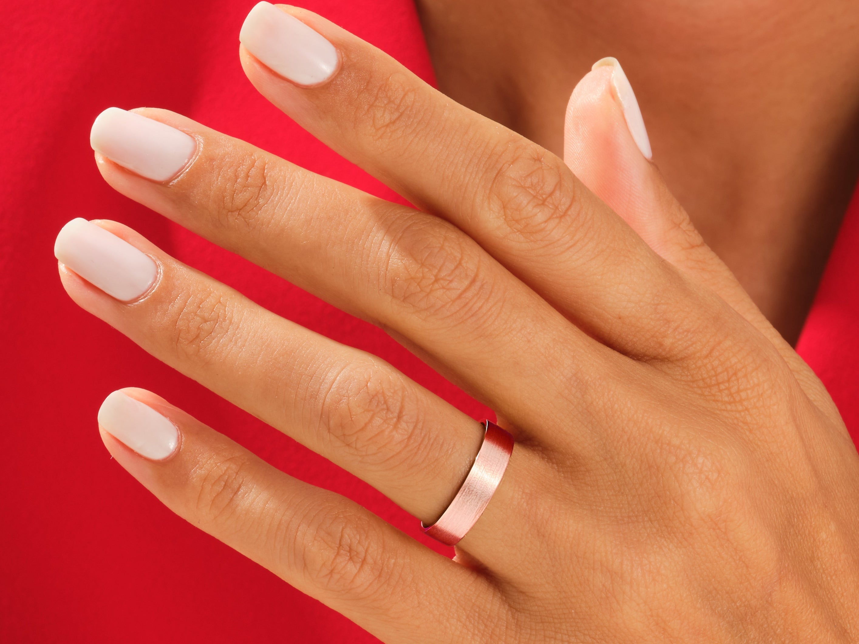 5mm Classic Flat Wedding Band - Matte Brushed