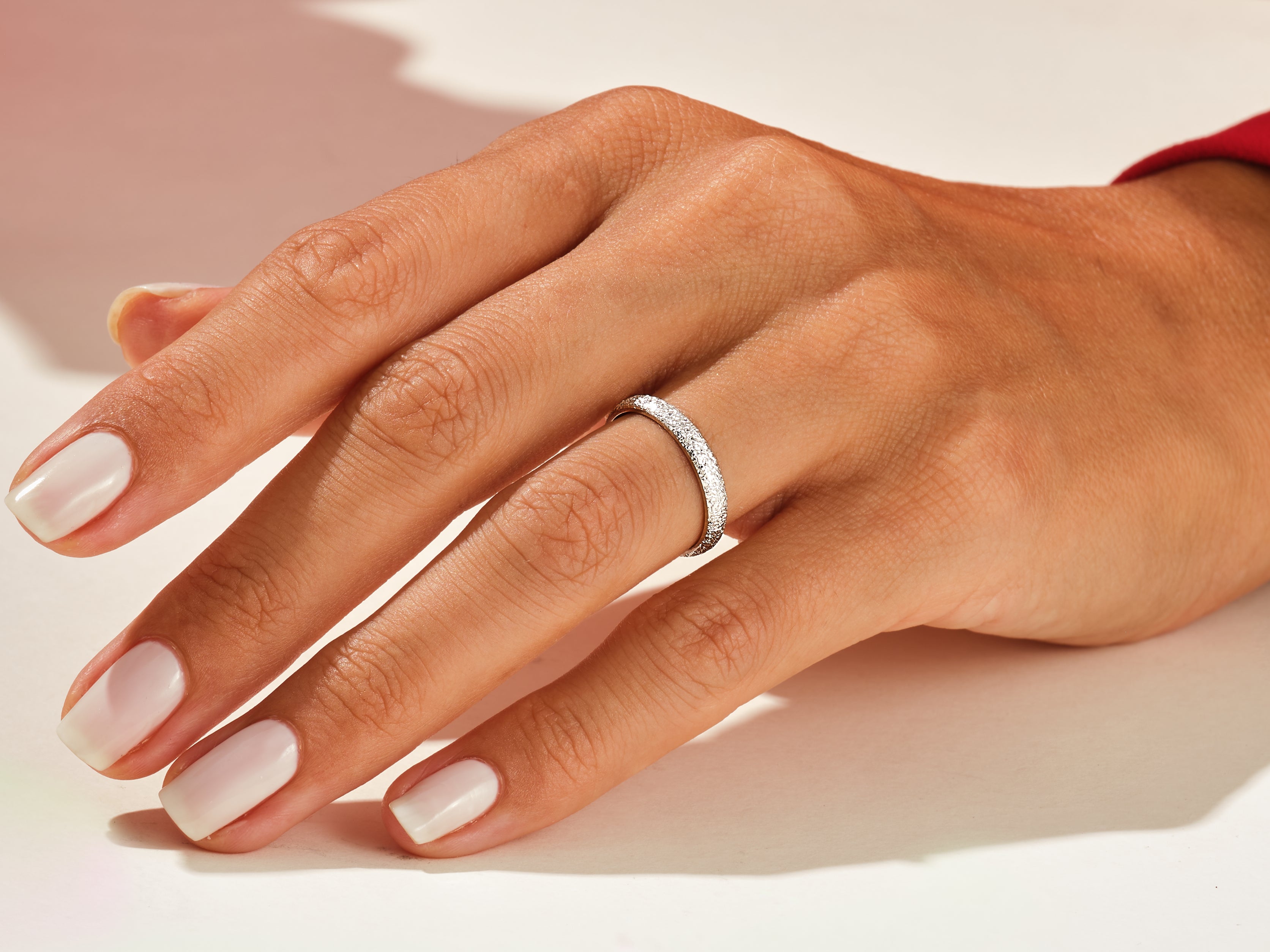 3mm Classic Dome Wedding Band with Stardust Finish