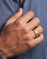 8mm Ice Matte Brushed Beveled Edge Men's Wedding Band