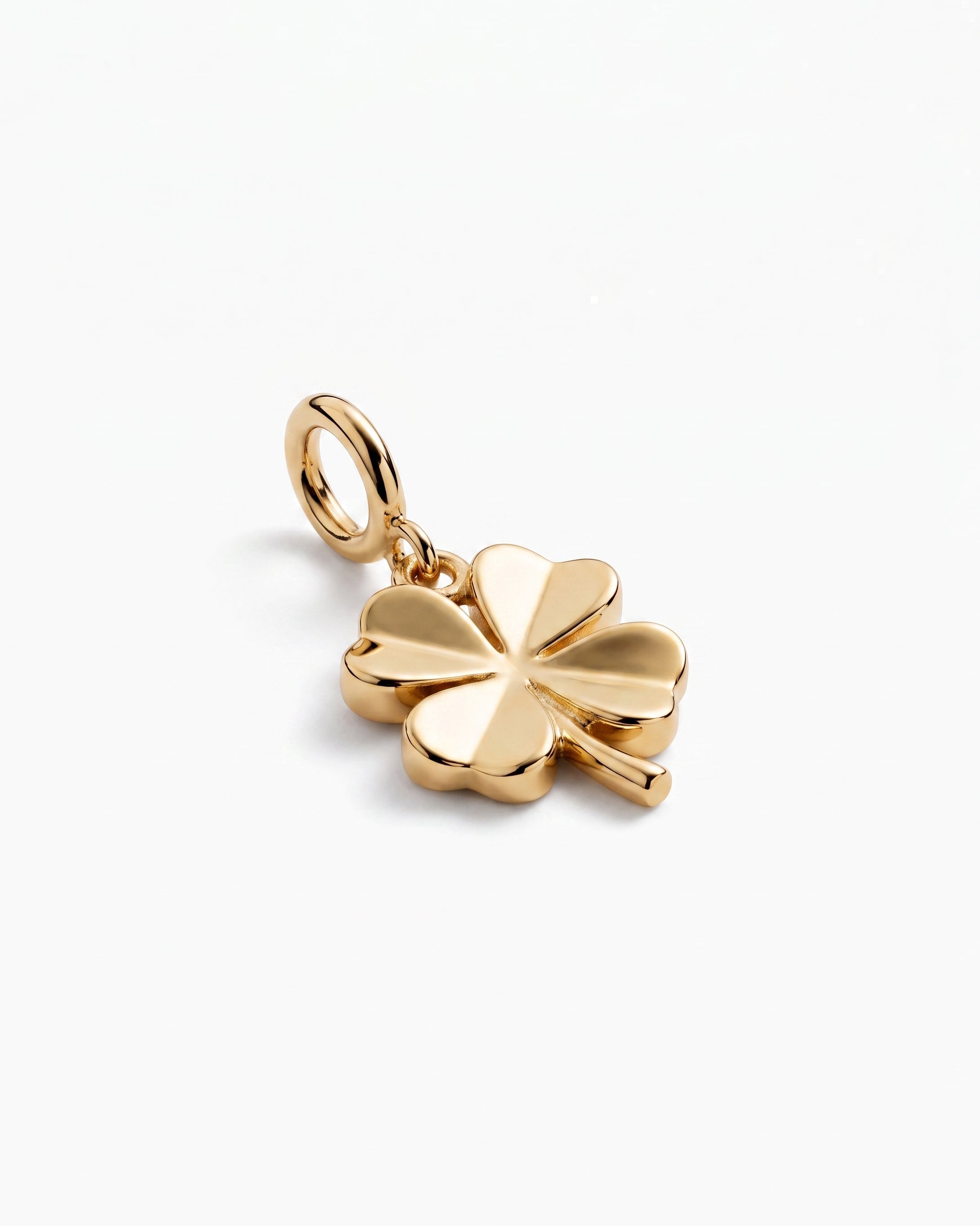 Four-Leaf Clover Charm in yellow gold