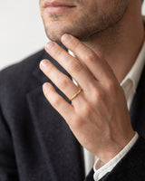 2mm Hammered Dome Men's Wedding Band