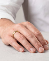 4mm Hammered Dome Men's Wedding Band