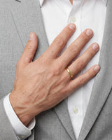 3mm Classic Dome Men's Wedding Band - Matte Brushed