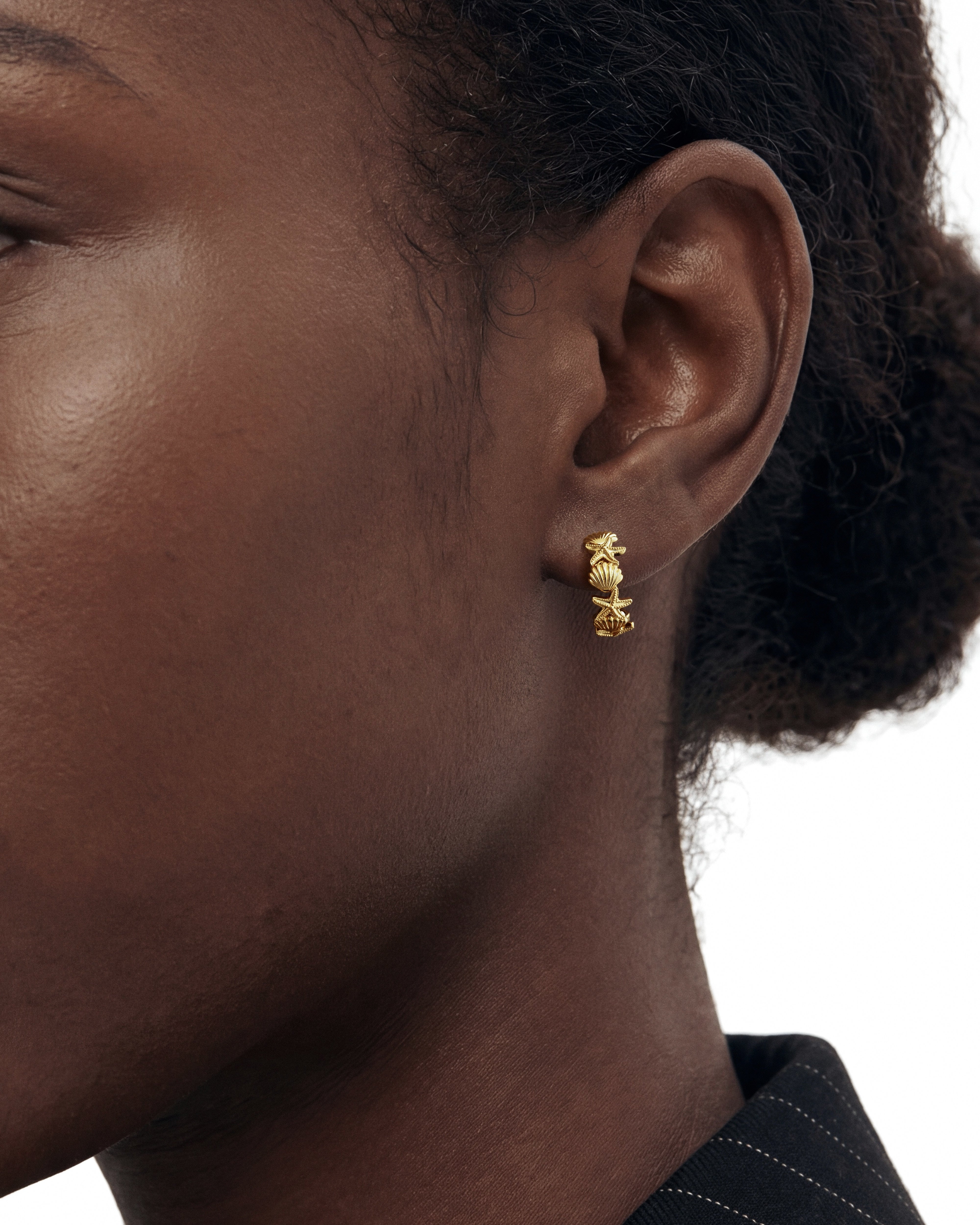 Sea Treasure Hoop Earrings
