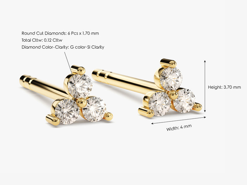 Trinity Stud Earrings