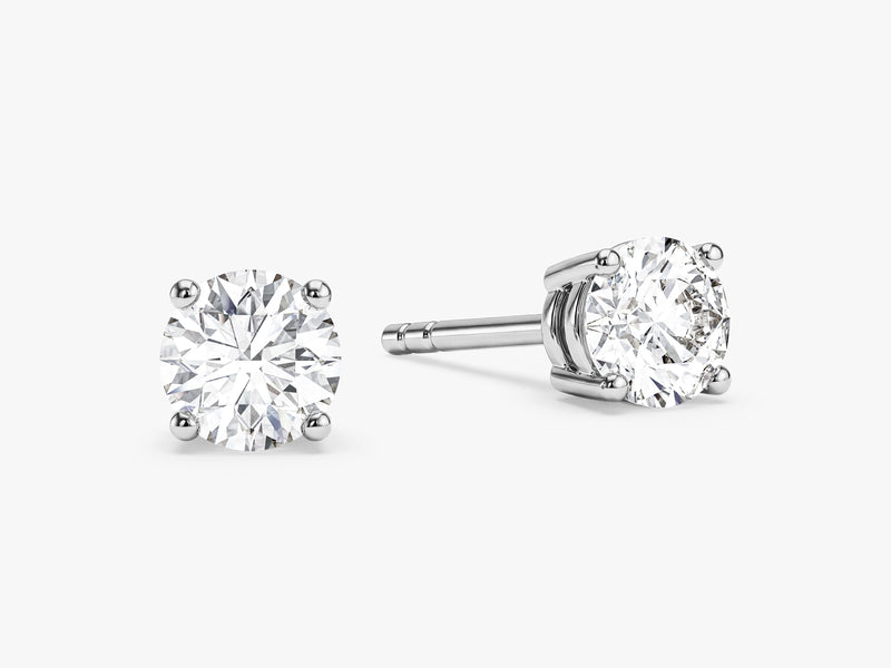Round Cut Stud Earrings (0.75 ct tw)