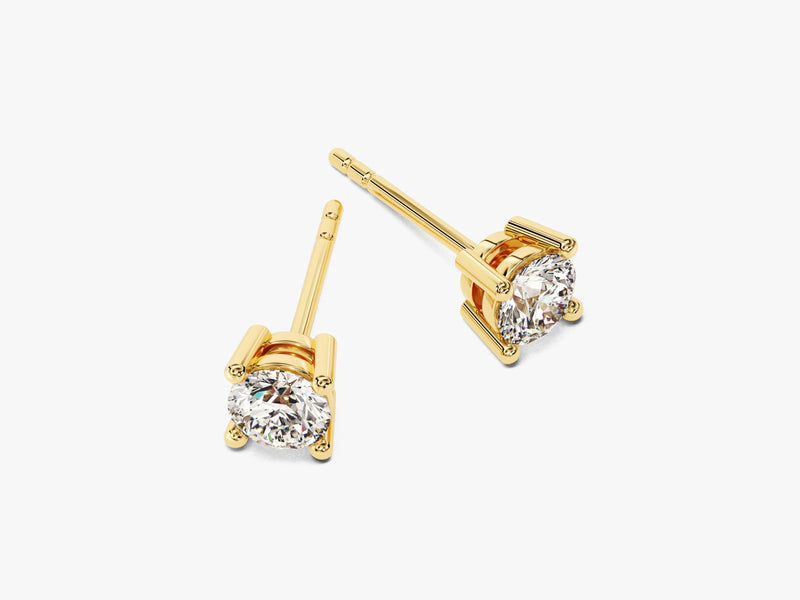 Round Cut Stud Earrings (0.75 ct tw)