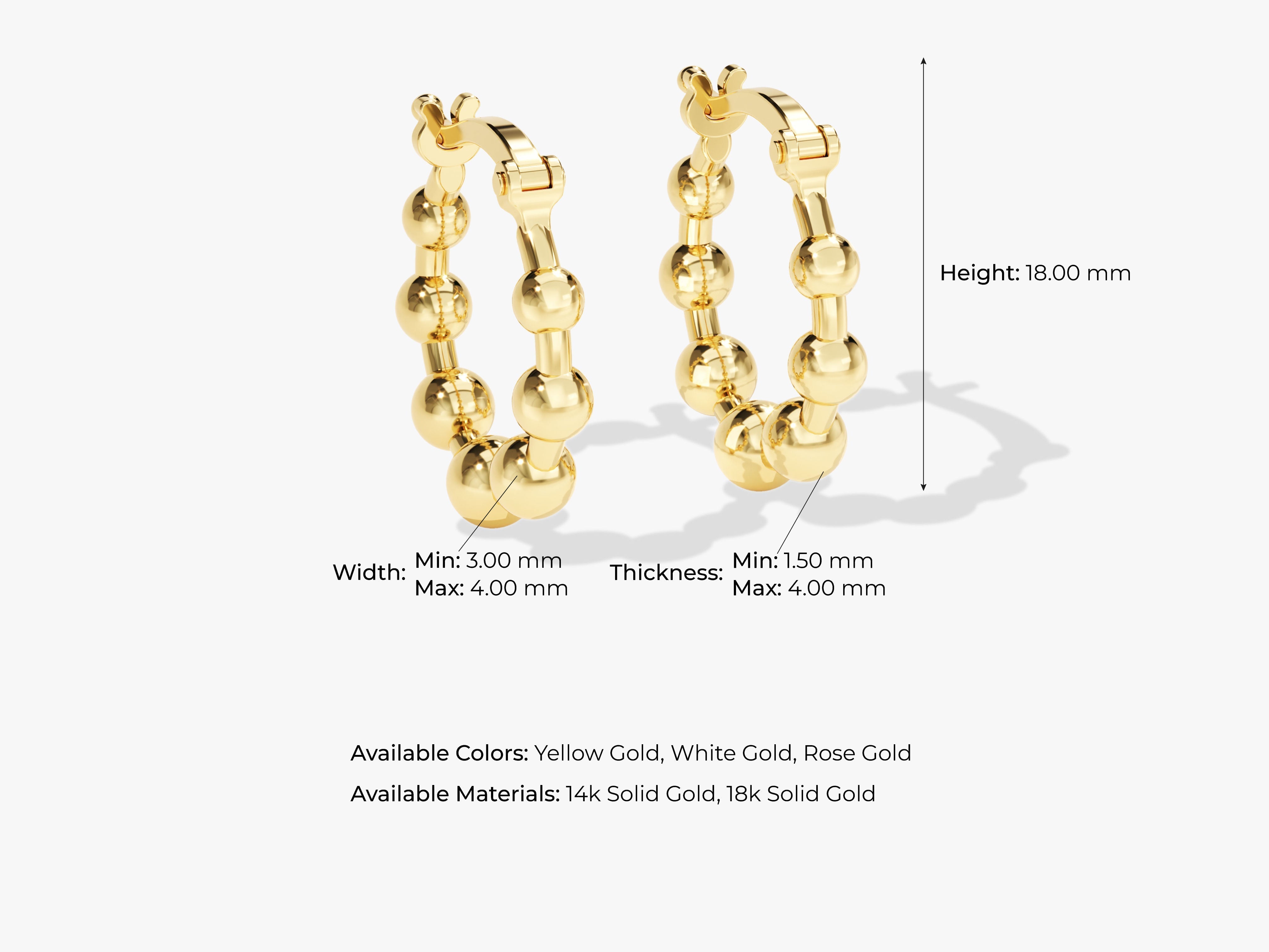 Beaded Hoop Earrings