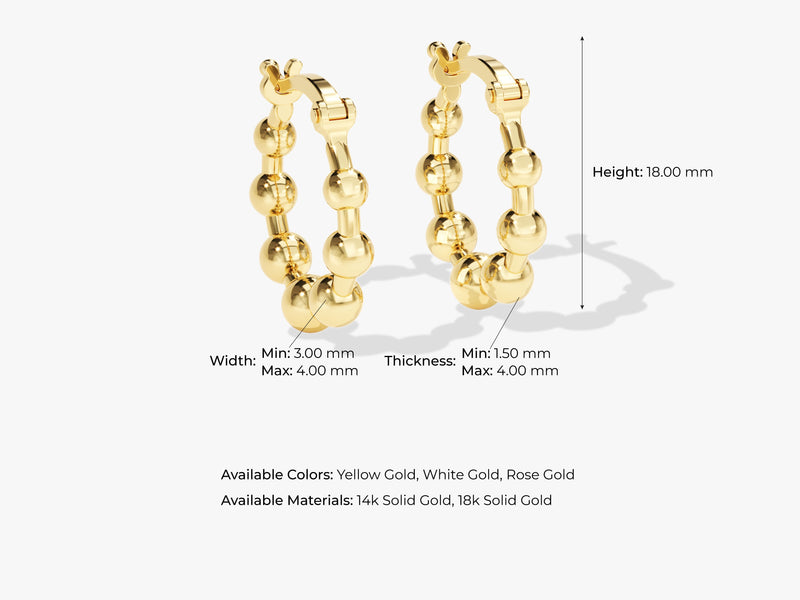 Beaded Hoop Earrings