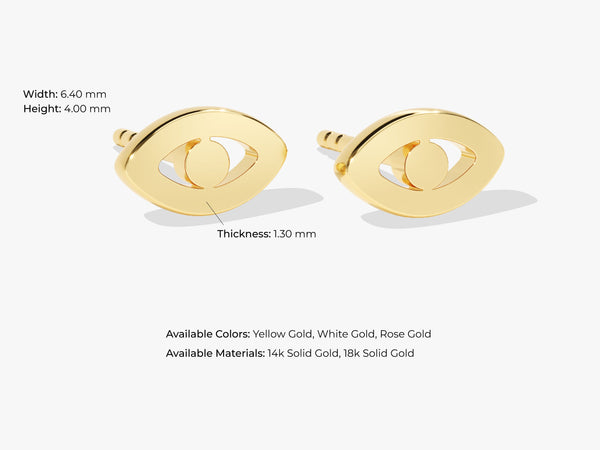 Plain Eye Stud Earrings