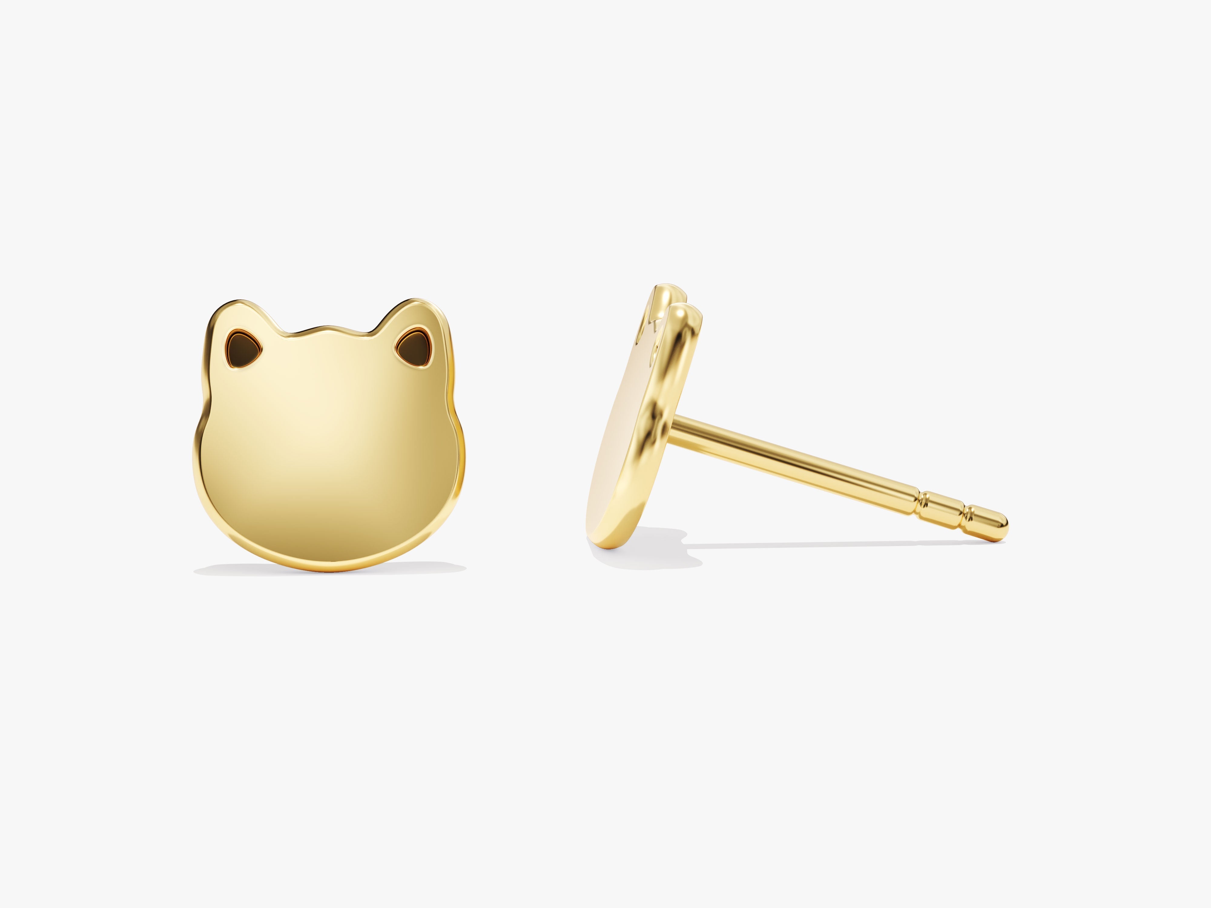 Kitten Stud Earrings
