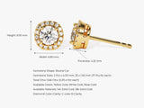 Round Halo Stud Earrings (0.66 ct tw)