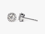 Round Halo Stud Earrings (0.66 ct tw)