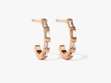 Baguette Hoop Earrings