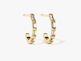 Baguette Hoop Earrings