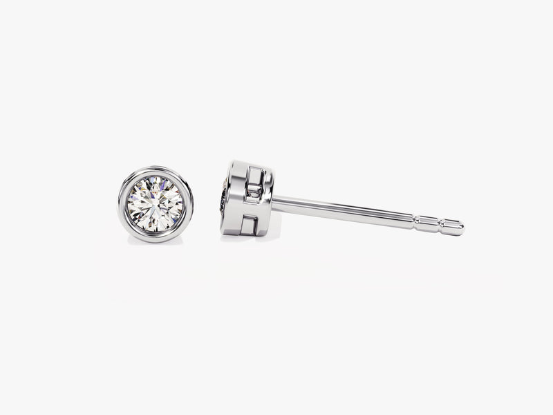 Bezel Set Stud Earrings (0.20 ct tw)
