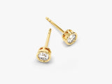 Bezel Set Stud Earrings (0.30 ct tw)