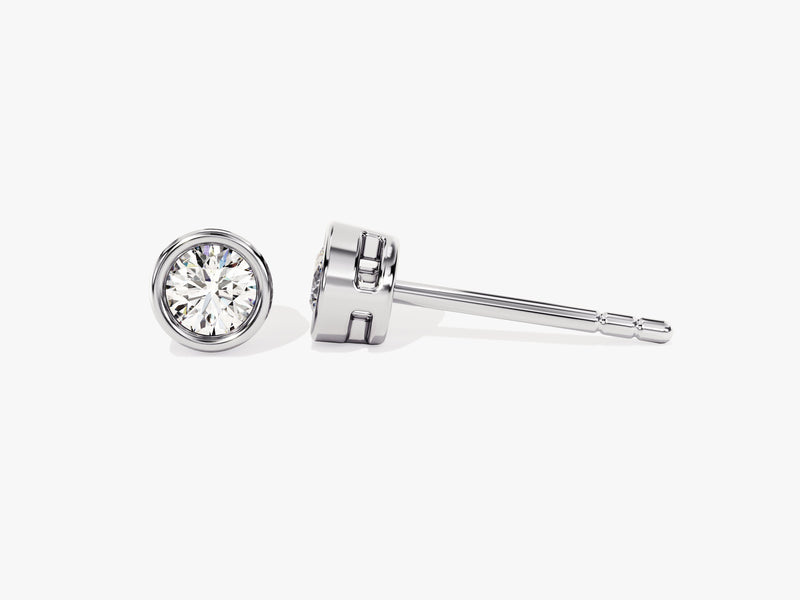 Bezel Set Stud Earrings (0.30 ct tw)