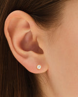 Bezel Set Stud Earrings (0.30 ct tw)