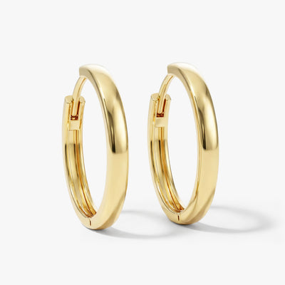 Medium Plain Hoop Earrings
