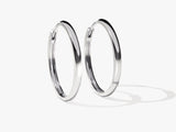 Large Plain Hoop Earrings