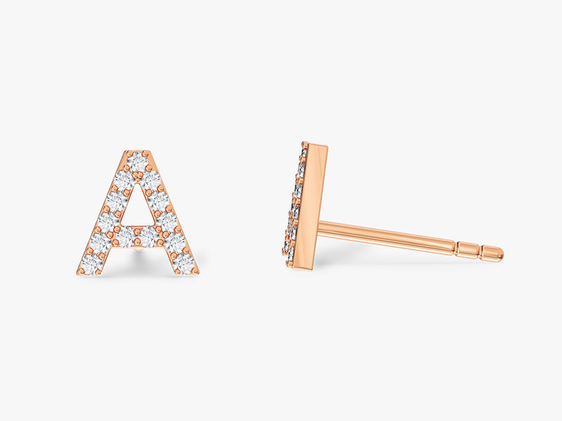 Tiny Letter Earrings
