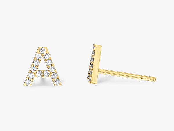Tiny Letter Earrings
