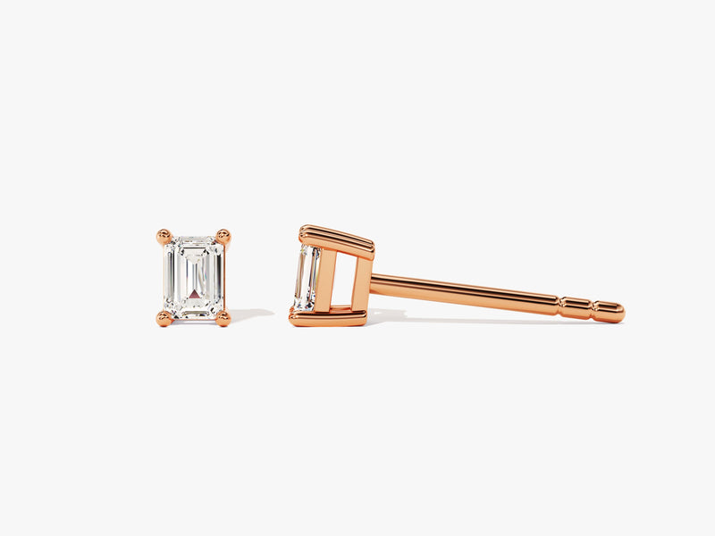 Emerald Cut Stud Earrings (0.25 ct tw)