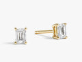 Emerald Cut Stud Earrings (0.25 ct tw)
