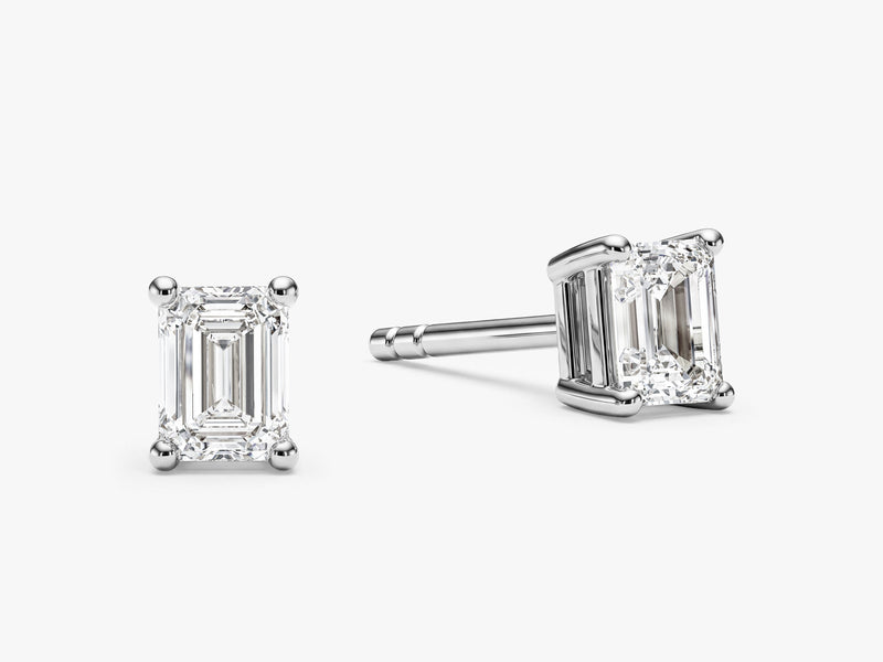 Emerald Cut Stud Earrings (0.50 ct tw)