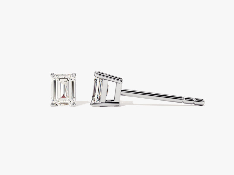 Emerald Cut Stud Earrings (0.50 ct tw)