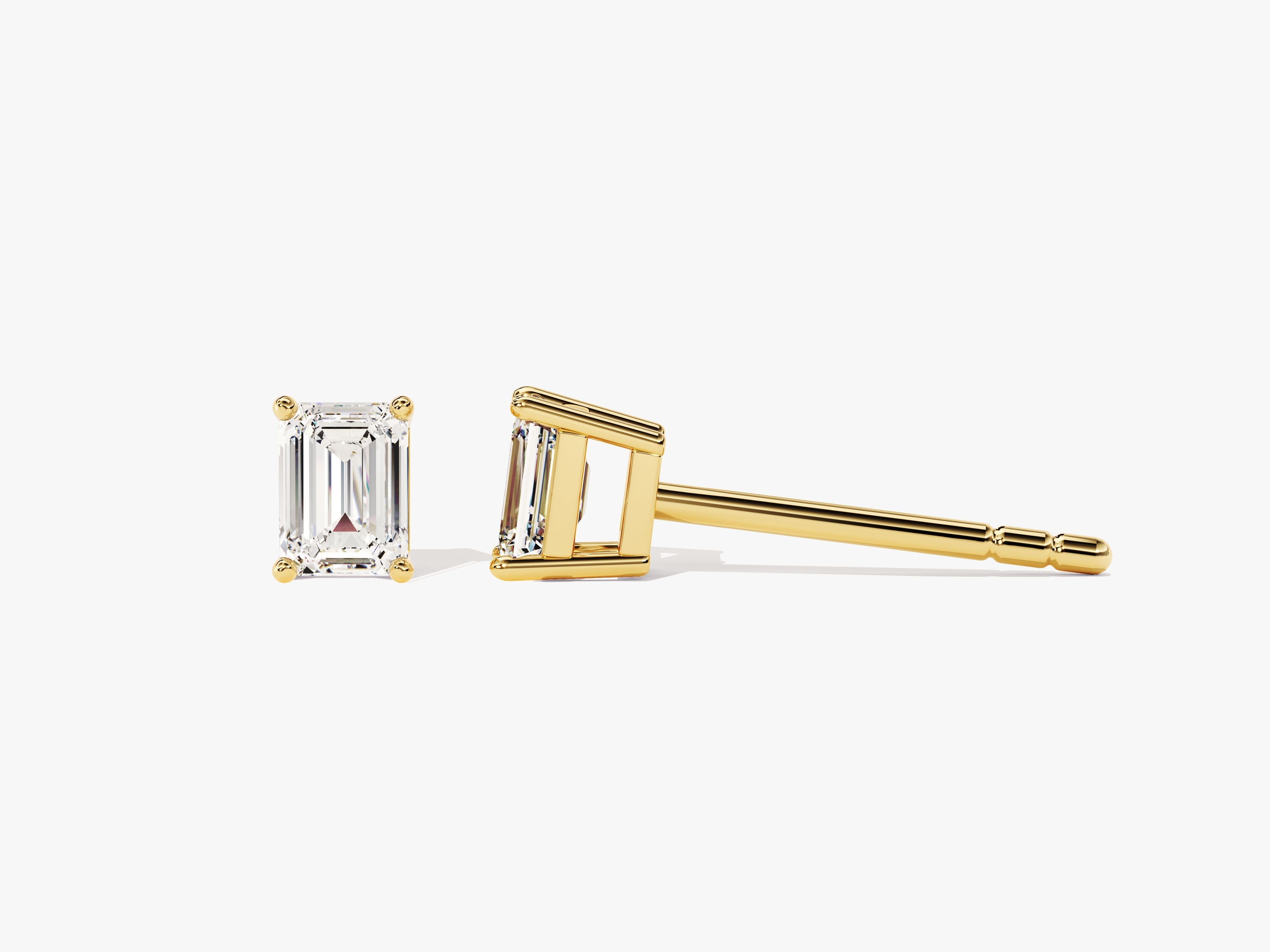 Emerald Cut Stud Earrings (0.50 ct tw)