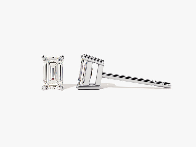 Emerald Cut Stud Earrings (1.00 ct tw)
