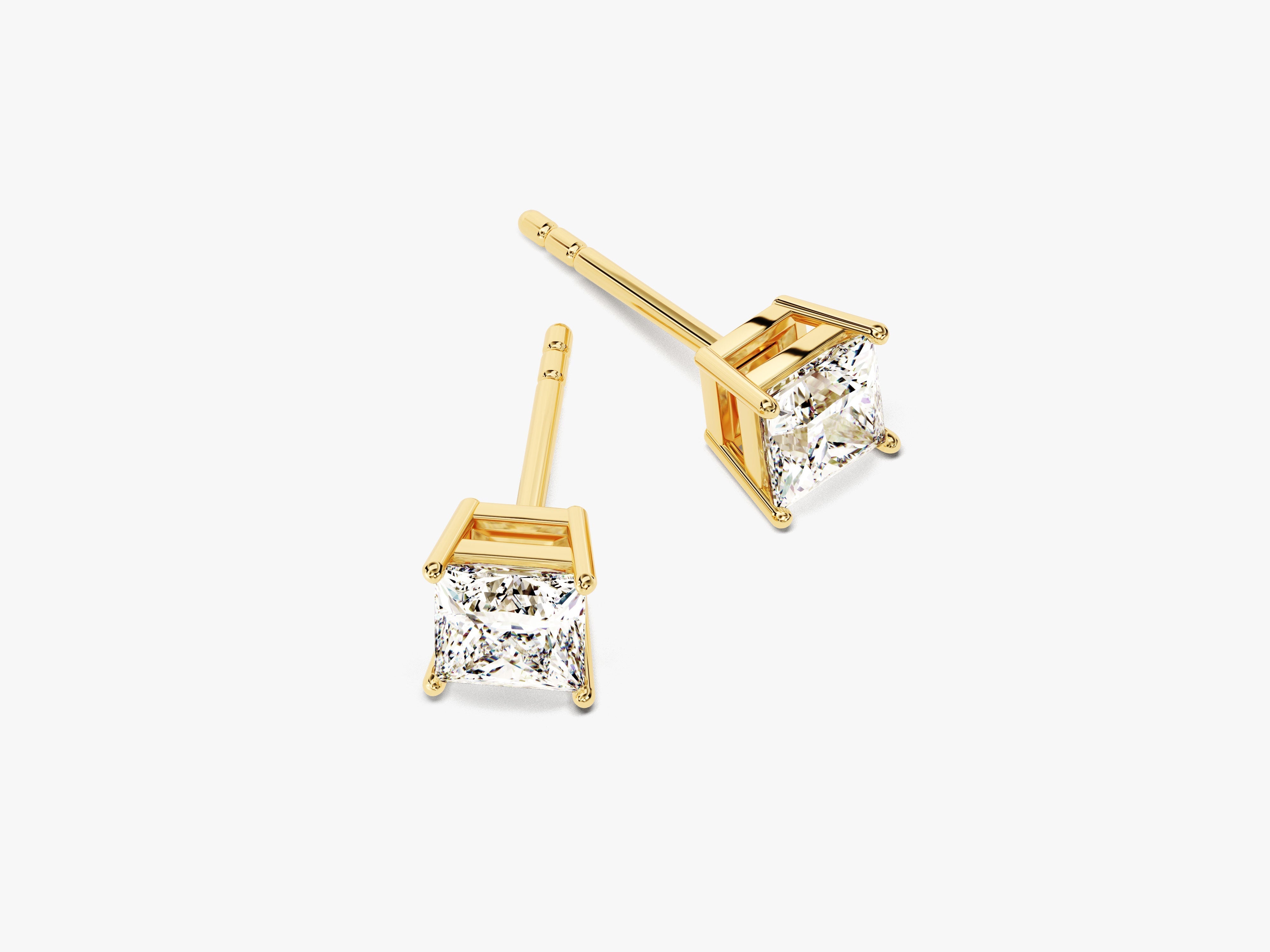 Princess Cut Stud Earrings (1.00 ct tw)