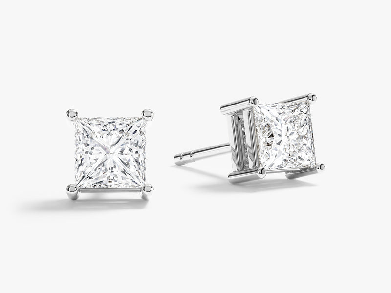 Princess Cut Stud Earrings (1.00 ct tw)