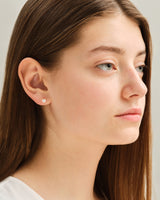 Heart Cut Stud Earrings (1.00 ct tw)