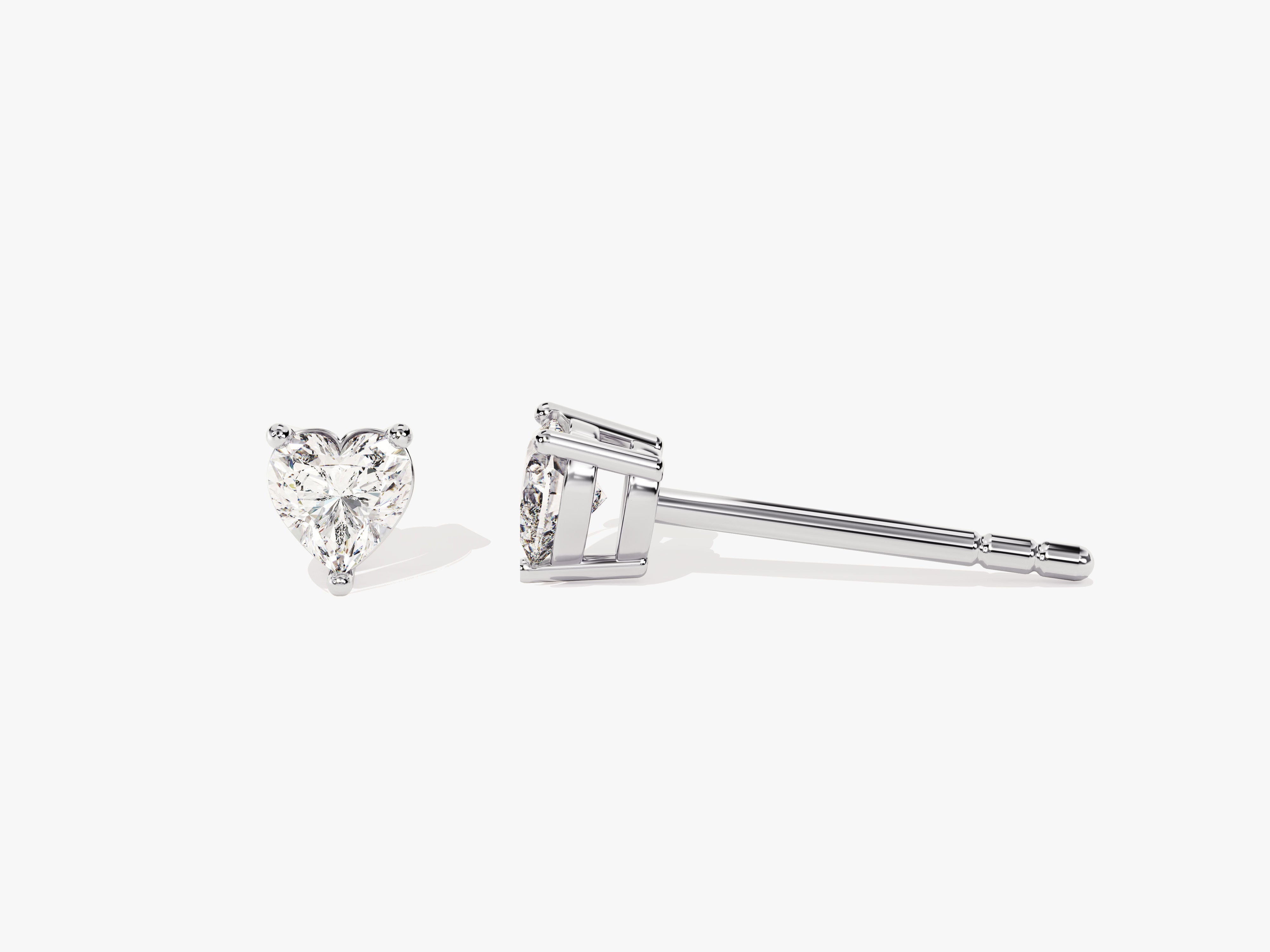 Heart Cut Stud Earrings (0.25 ct tw)