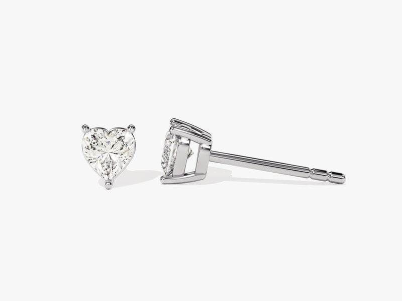 Heart Cut Stud Earrings (0.50 ct tw)