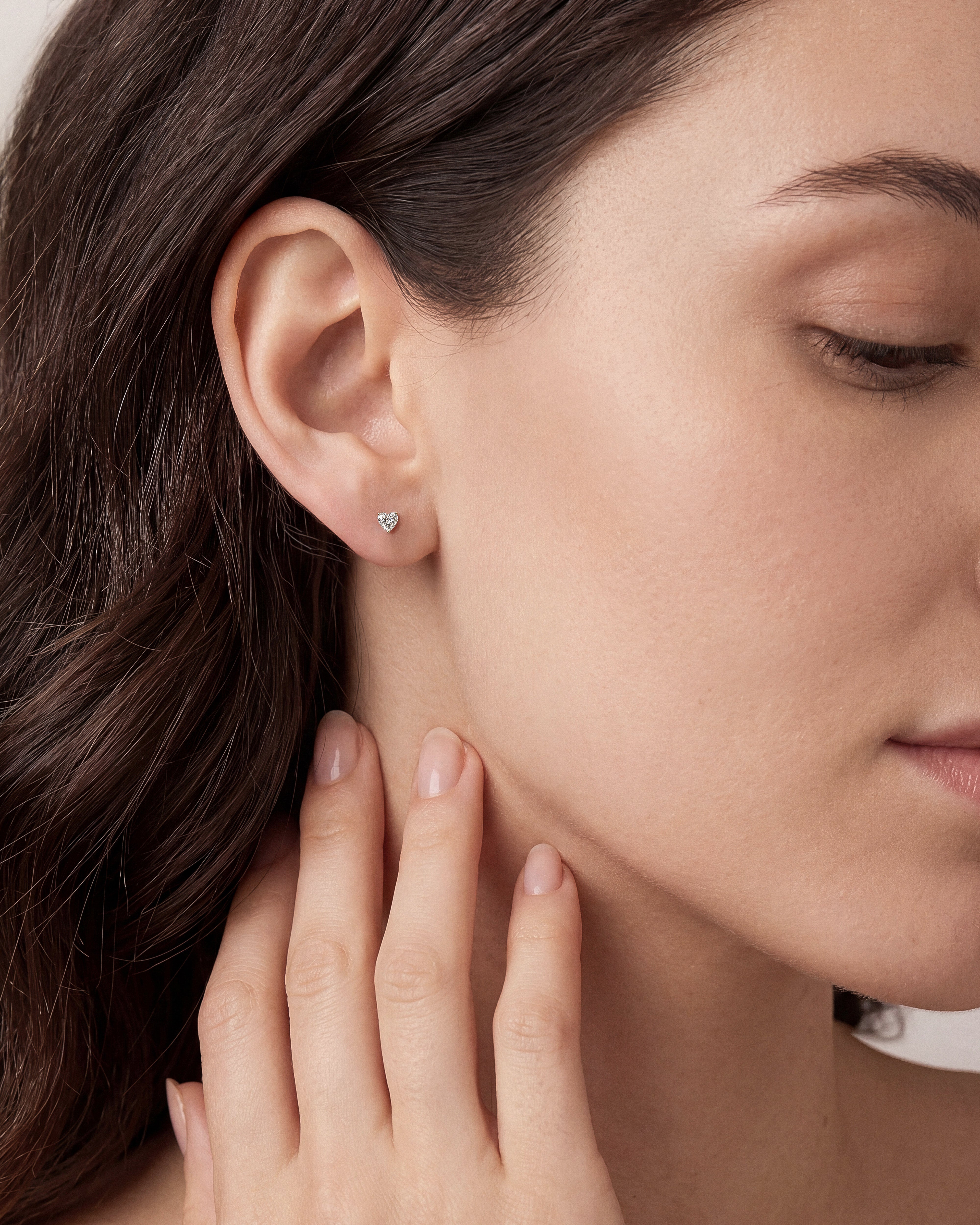 Heart Cut Stud Earrings (0.25 ct tw)