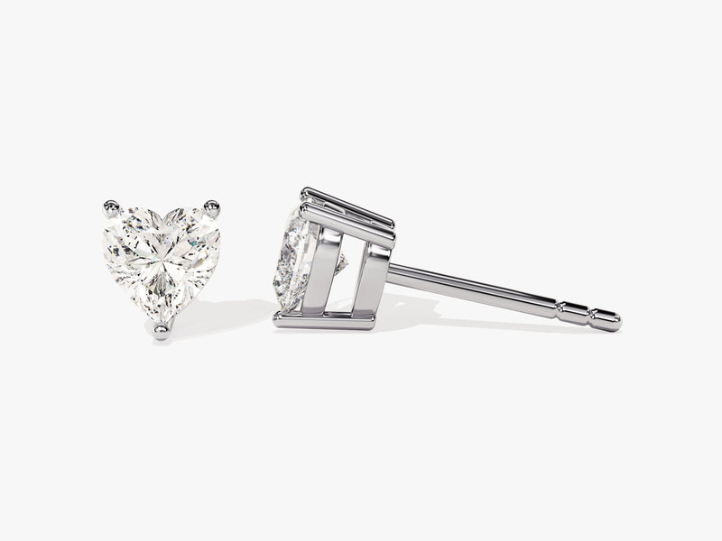 Heart Cut Stud Earrings (1.00 ct tw)