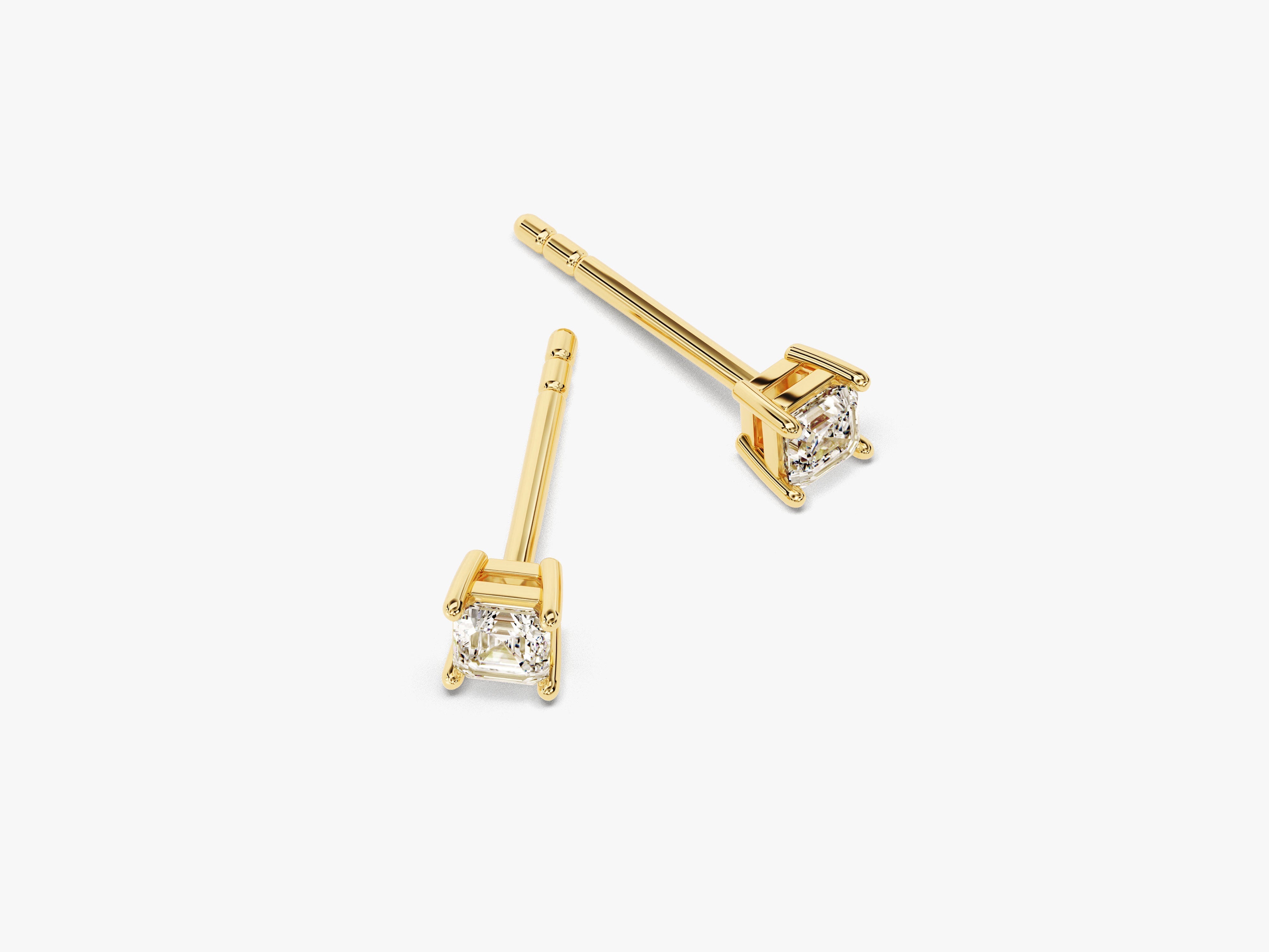 Asscher Cut Stud Earrings (0.25 ct tw)