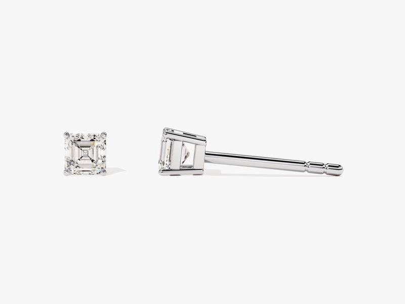 Asscher Cut Stud Earrings (0.25 ct tw)