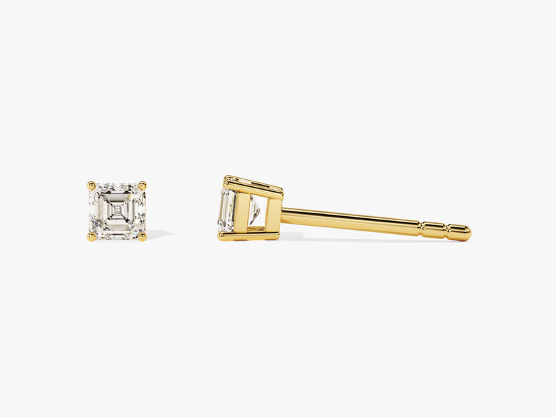 Asscher Cut Stud Earrings (0.25 ct tw)