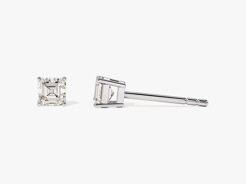 Asscher Cut Stud Earrings (0.50 ct tw)