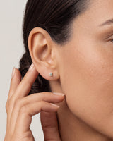 Asscher Cut Stud Earrings (0.25 ct tw)