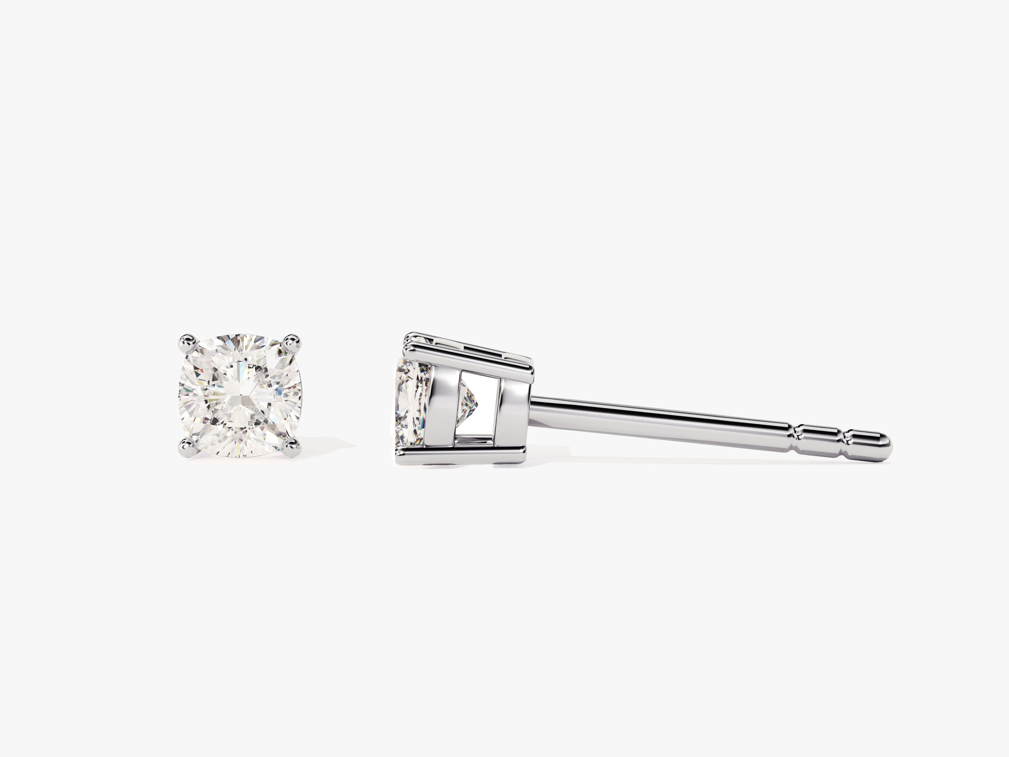 Cushion Cut Stud Earrings (0.50 ct tw)